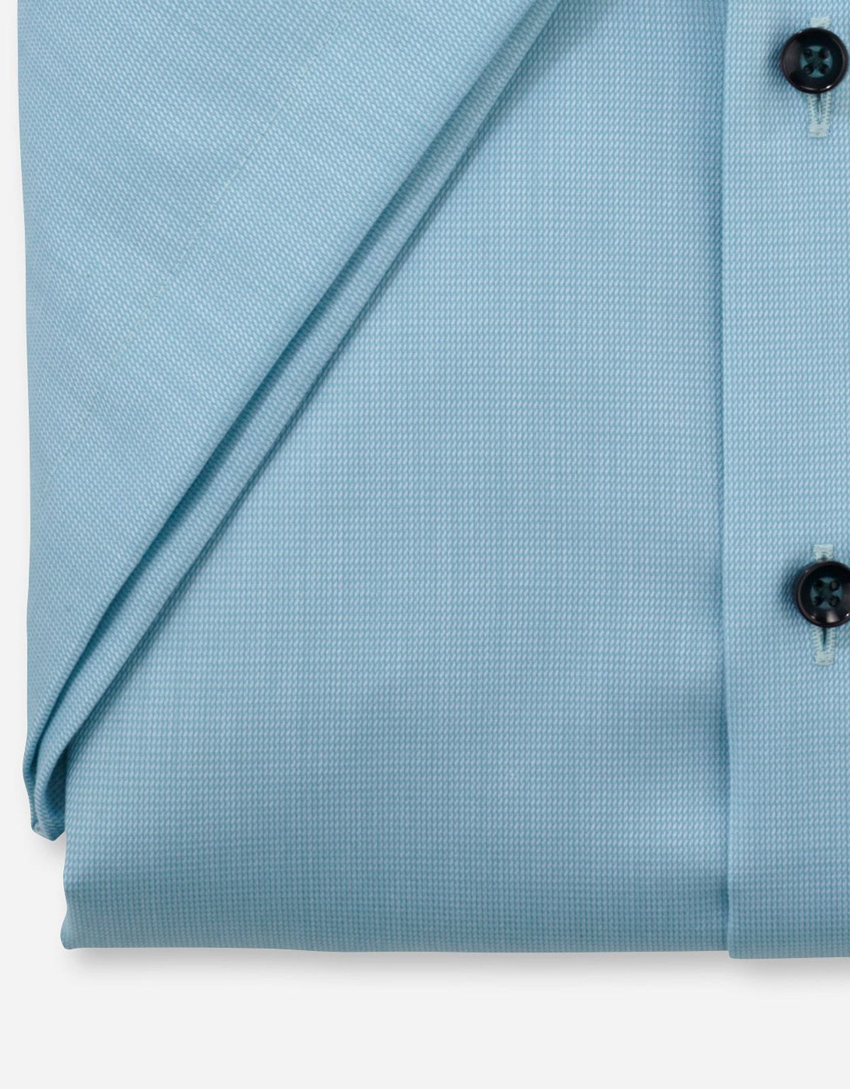 Рубашка мужская бирюзовая с коротким рукавом OLYMP Luxor, modern fit