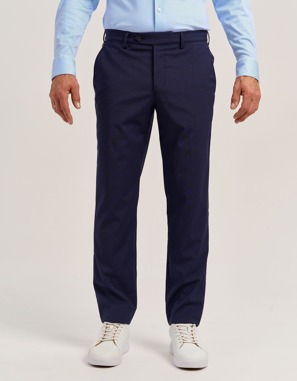 Брюки классические синие мужские w.Wegener | купить в интернет-магазине Olymp-Men