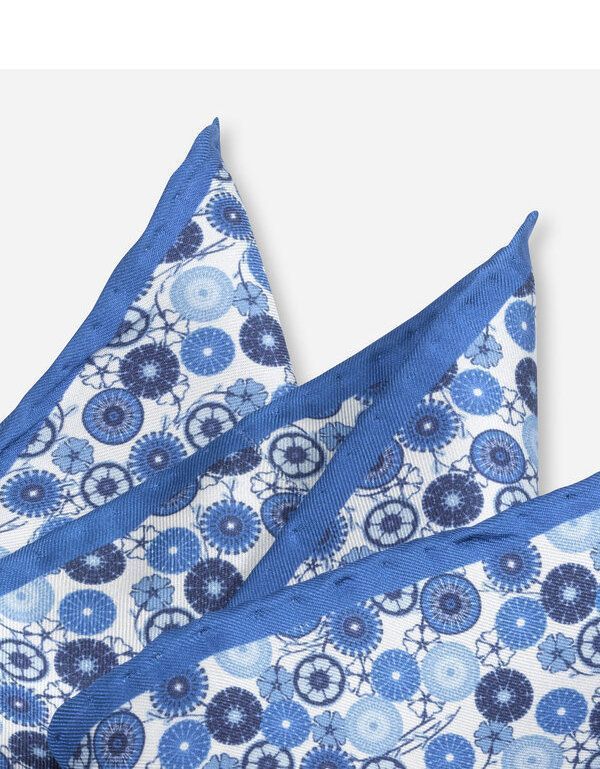 Платок в карман пиджака Olymp с синим принтом | купить в интернет-магазине Olymp-Men