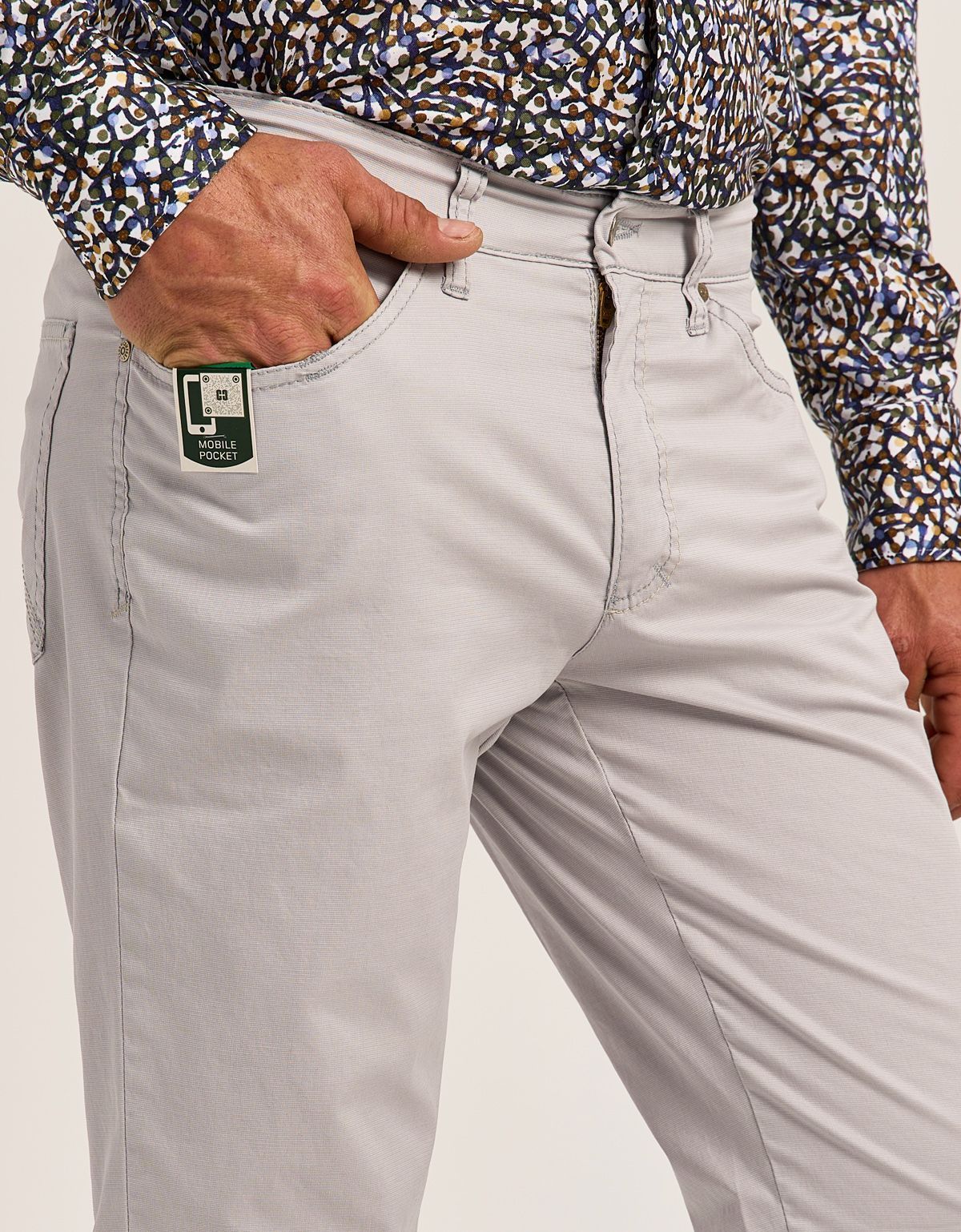 Брюки серые мужские Club Of Comfort хлопок с эластаном | купить в интернет-магазине Olymp-Men