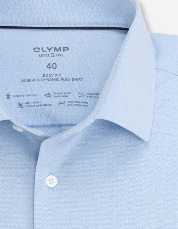 Рубашка мужская климат-контроль OLYMP Level Five 24/7, body fit | купить в интернет-магазине Olymp-Men
