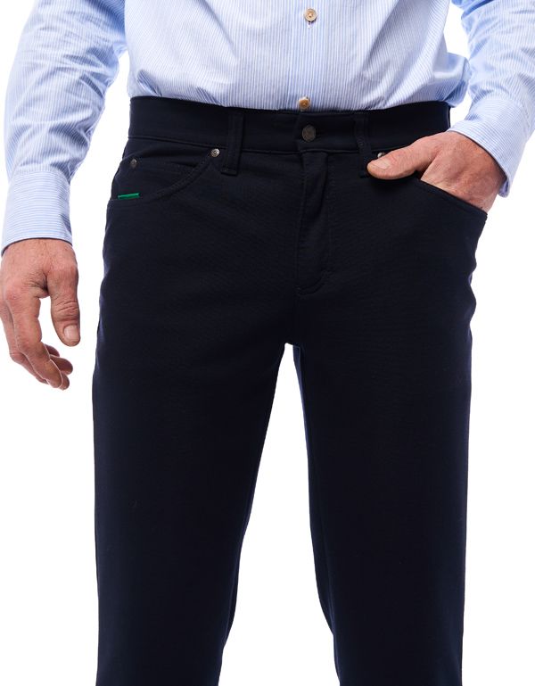 Брюки синие мужские трикотажные Club Of Comfort, прямые | купить в интернет-магазине Olymp-Men