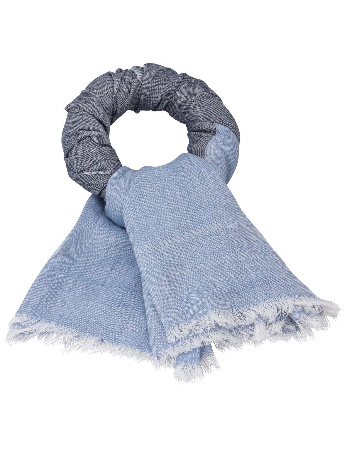 Шарф мужской Lindenmann серо-голубой | купить в интернет-магазине Olymp-Men