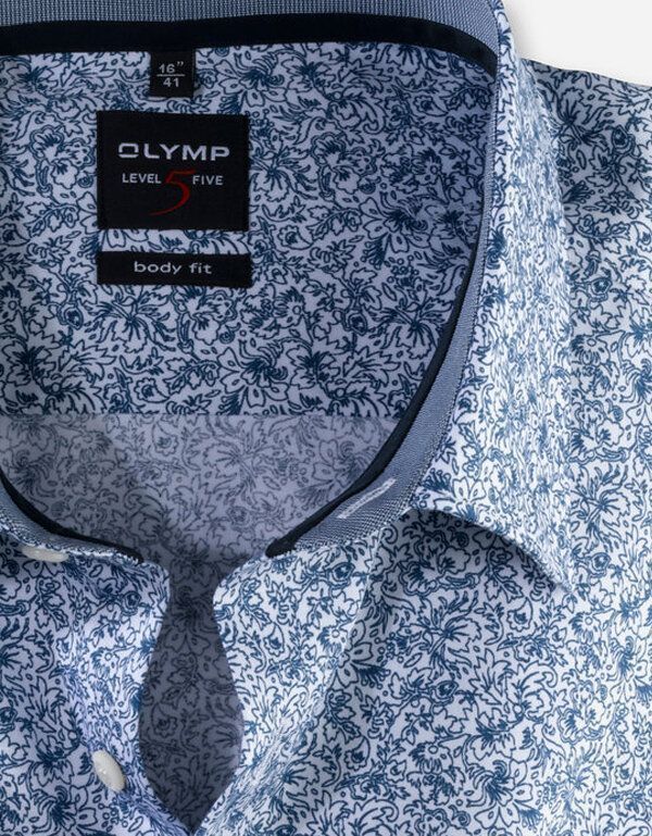 Сорочка мужская с рисунком OLYMP, body fit | купить в интернет-магазине Olymp-Men
