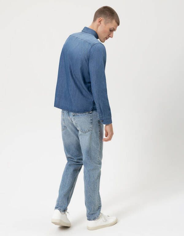 Рубашка джинсовая мужская overshirt OLYMP Casual | купить в интернет-магазине Olymp-Men