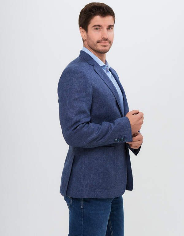 Пиджак льняной мужской  w.Wegener, 2 шлицы | купить в интернет-магазине Olymp-Men