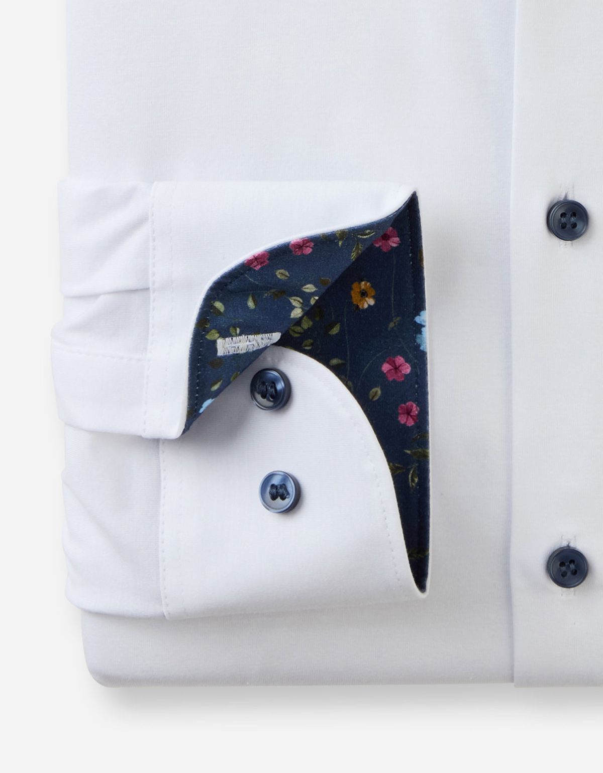 Рубашка трикотажная мужская белая OLYMP, body fit | купить в интернет-магазине Olymp-Men