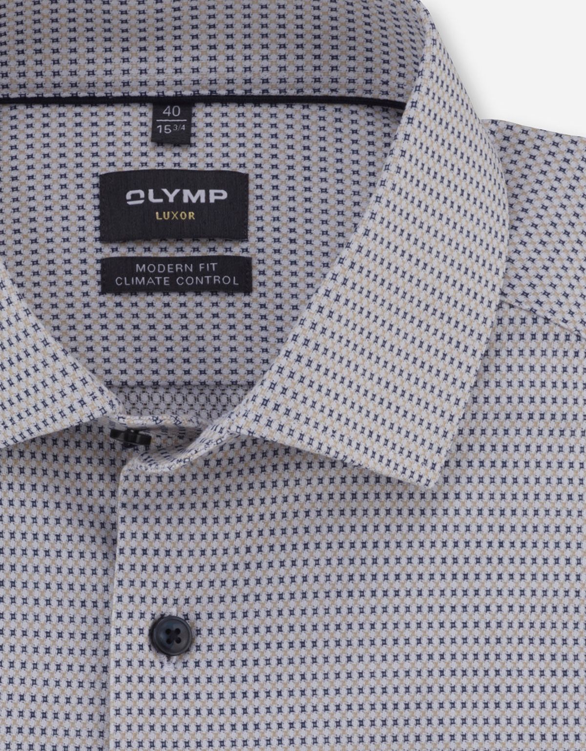 Рубашка с принтом OLYMP Luxor, климат-контроль, modern fit | купить в интернет-магазине Olymp-Men