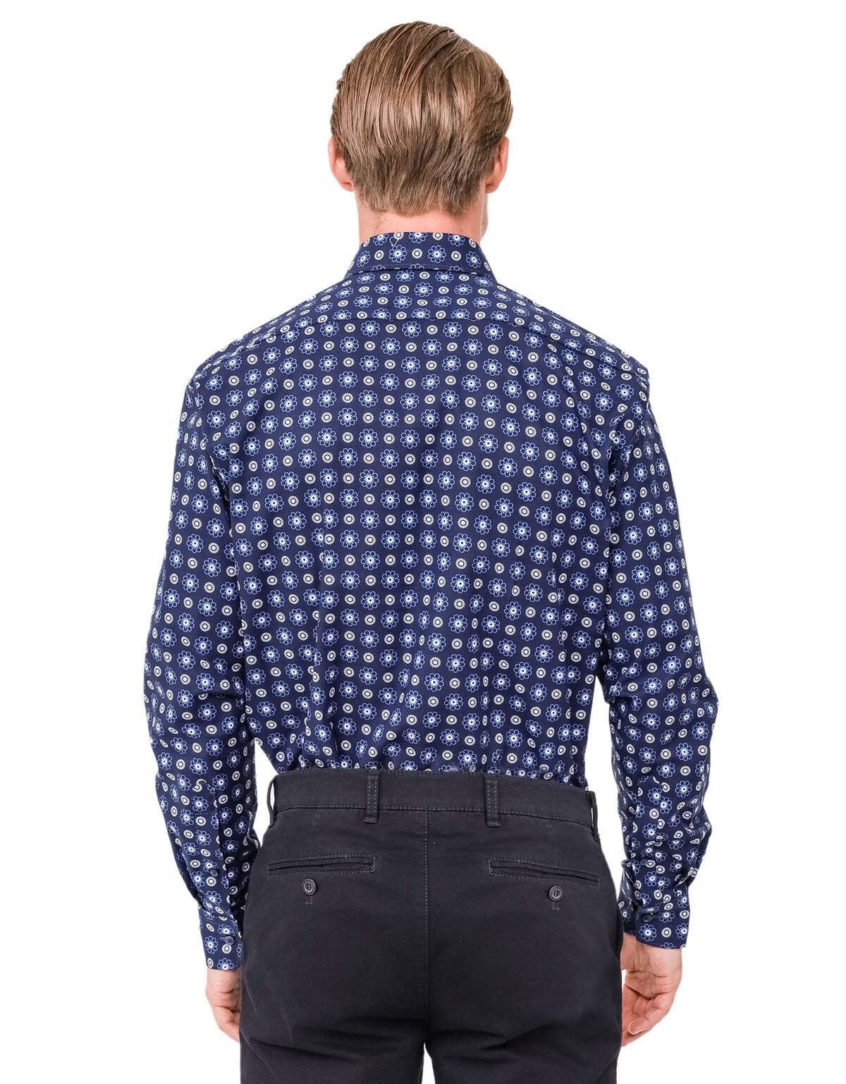 Рубашка мужская OLYMP Luxor с принтом, modern fit | купить в интернет-магазине Olymp-Men