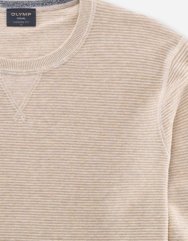 Джемпер  мужской бежевый, modern fit | интернет-магазин Olymp-Men