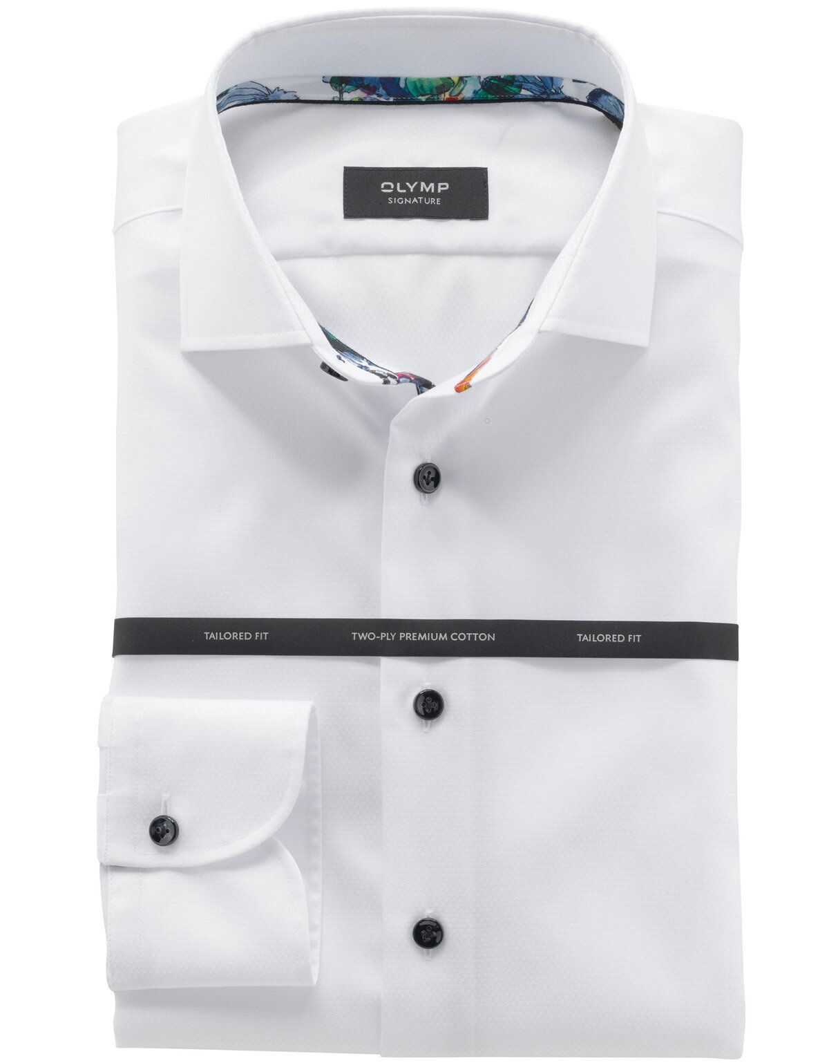 Белая деловая рубашка Olymp Signature