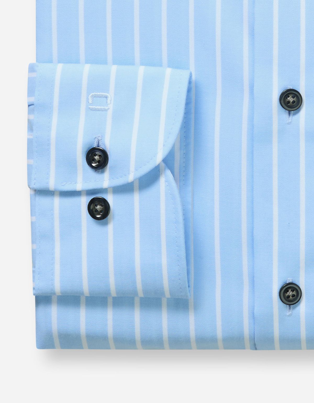 Сорочка голубая в полоску OLYMP Luxor, полуприлегающая | купить в интернет-магазине Olymp-Men