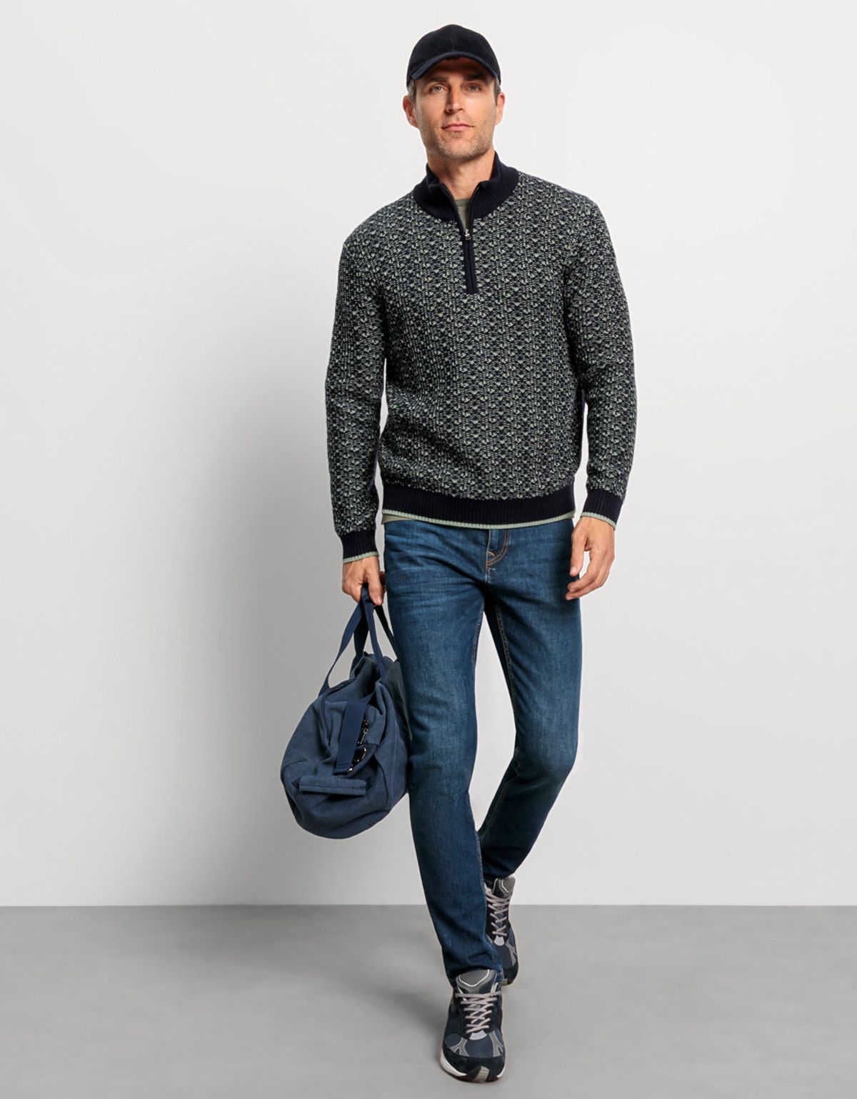 Свитер мужской OLYMP на молнии | купить в интернет-магазине Olymp-Men