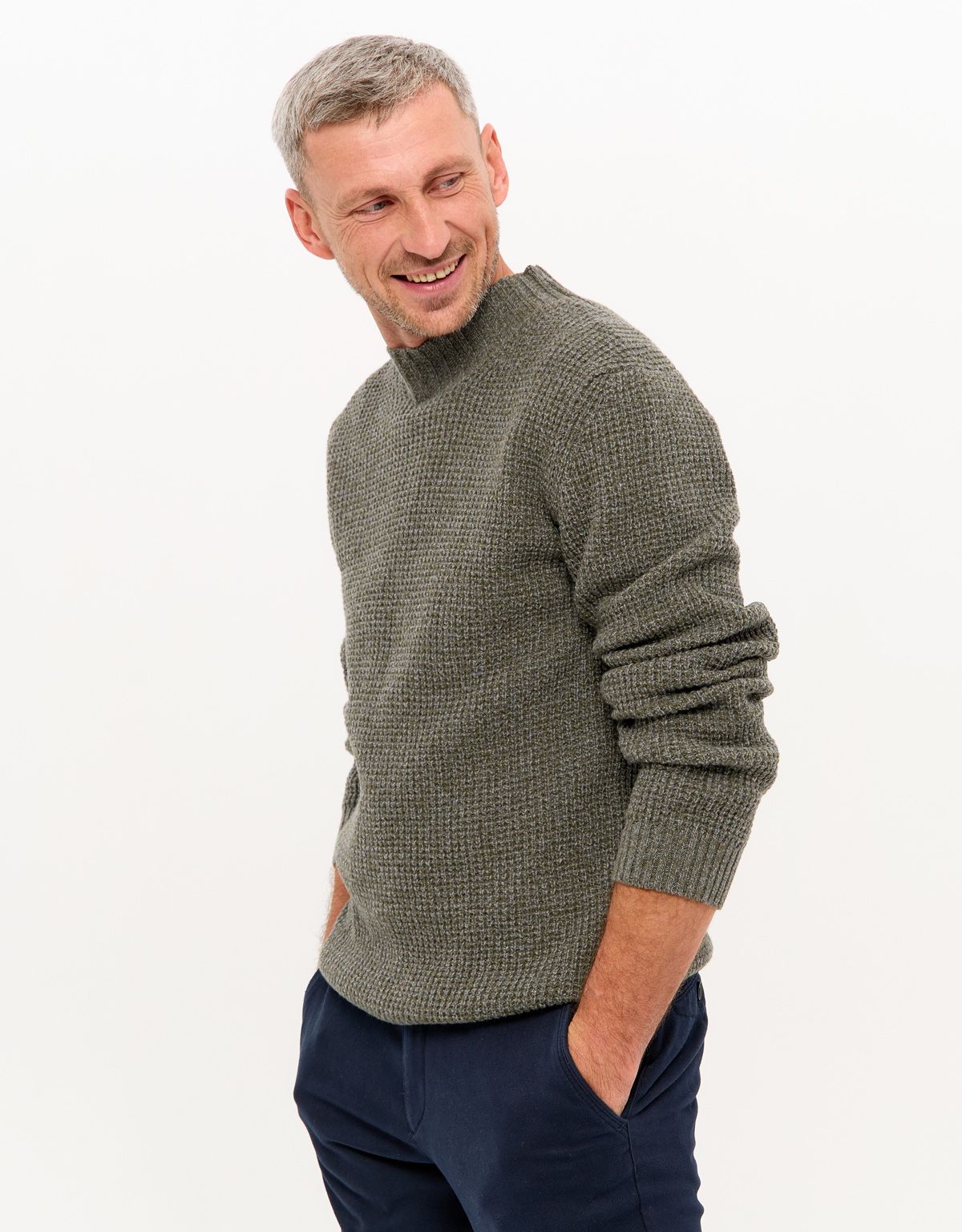 Свитер мужской Signature вязаный с кашемиром | купить в интернет-магазине Olymp-Men