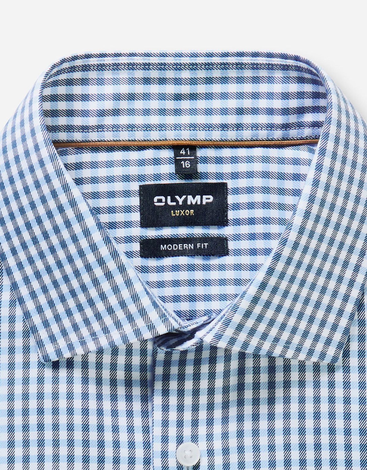 Рубашка в клетку OLYMP Luxor полуприлегающая | купить в интернет-магазине Olymp-Men