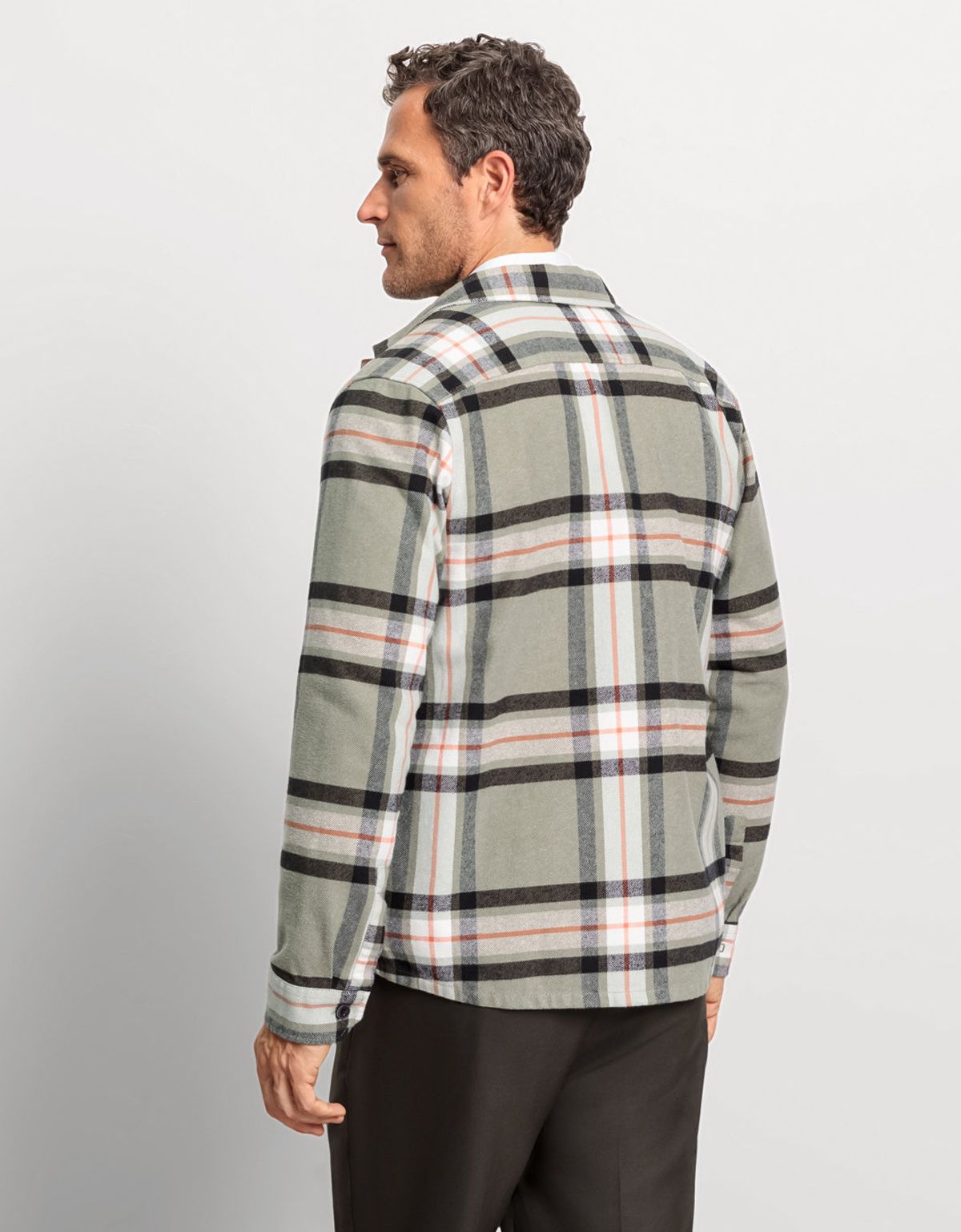 Рубашка мужская овершот OLYMP в клетку | купить в интернет-магазине Olymp-Men