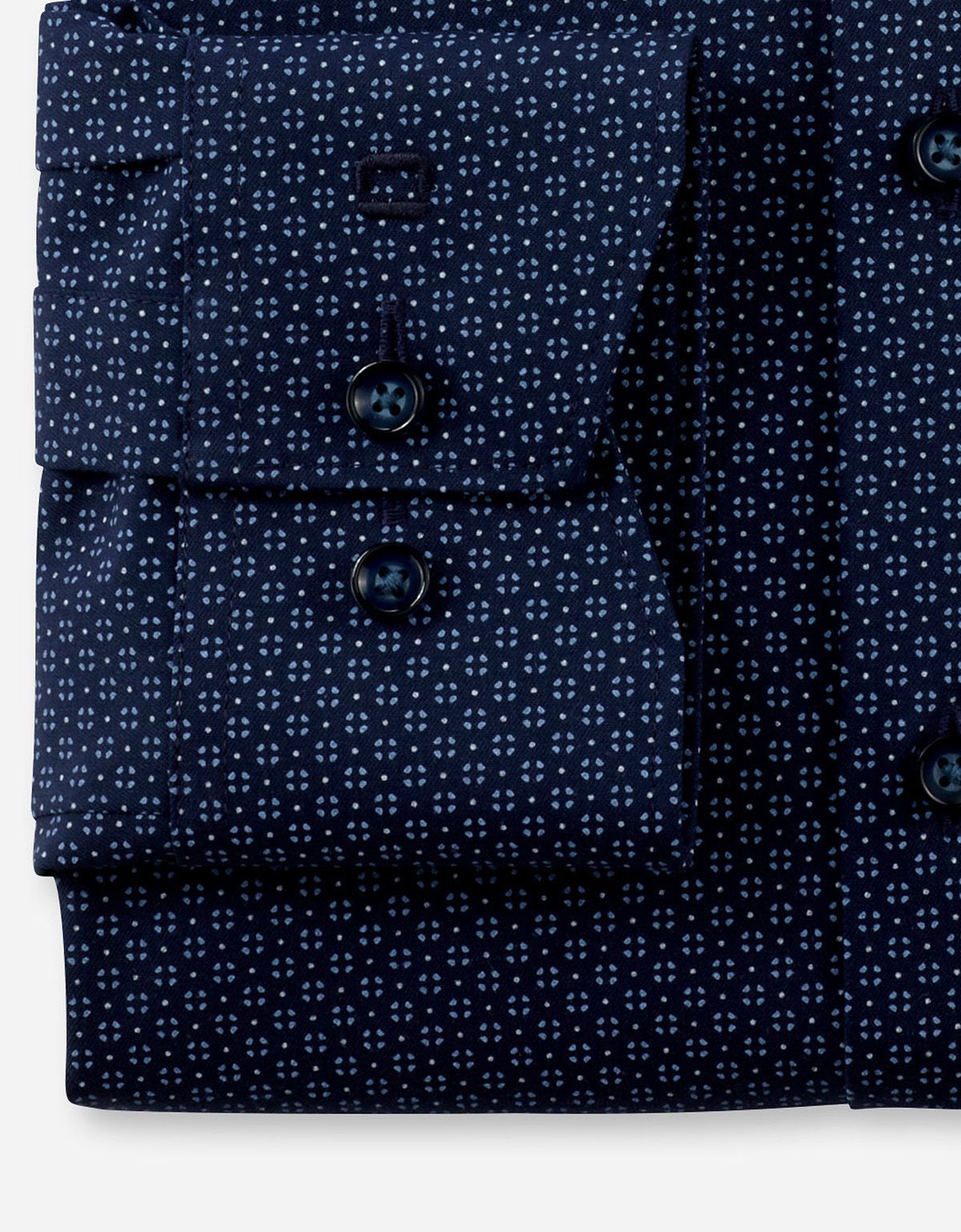 Рубашка синяя OLYMP Luxor, modern fit, климат-контроль на рост до 176 | купить в интернет-магазине Olymp-Men