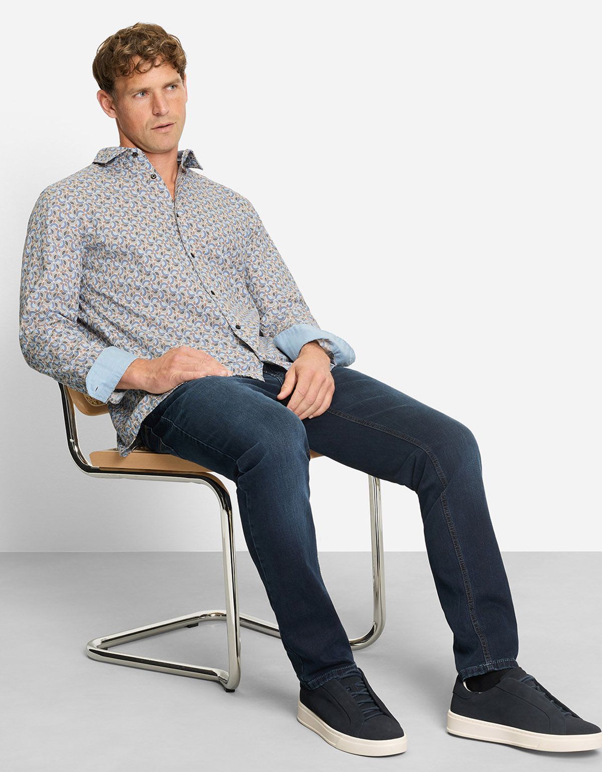 Рубашка мужская с рисунком OLYMP Casual | купить в интернет-магазине Olymp-Men