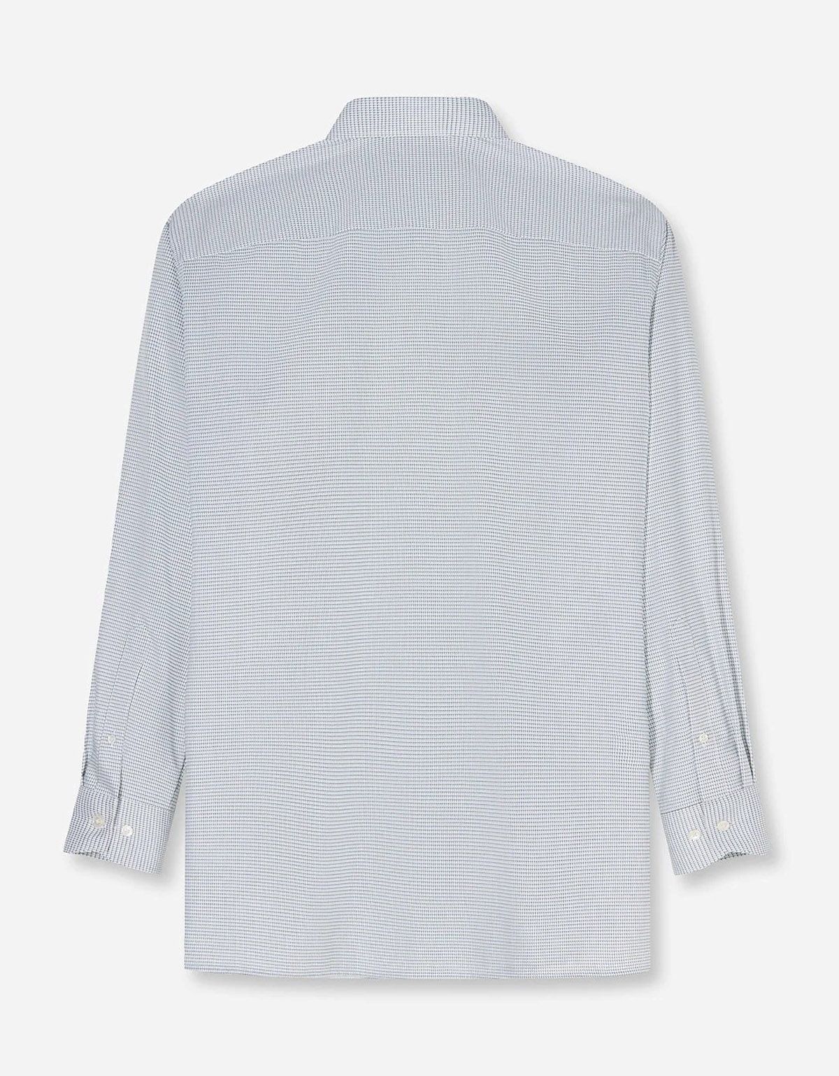 Сорочка классическая с зелёным принтом Olymp Luxor Big, прямой крой | купить в интернет-магазине Olymp-Men