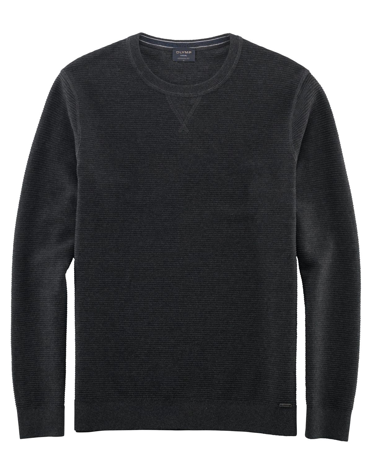 Джемпер мужской тёмно-серый, modern fit | интернет-магазин Olymp-Men