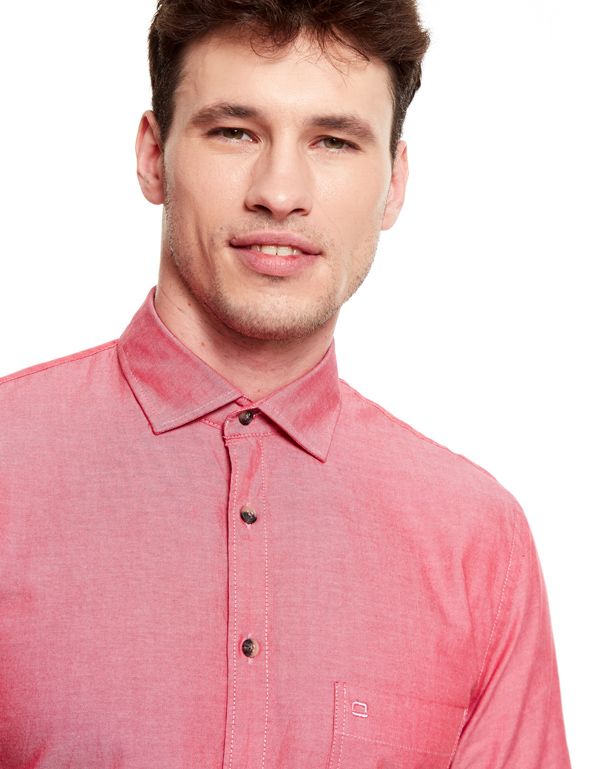 Рубашка мужская красная OLYMP Casual, modern fit