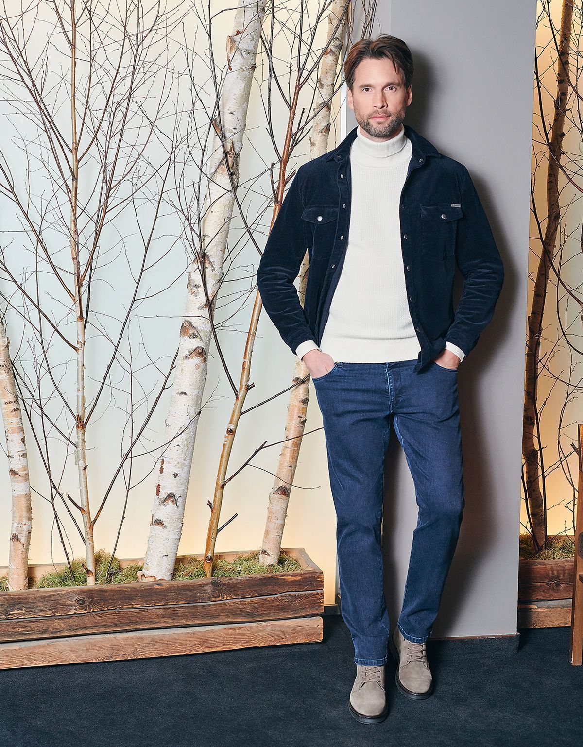 Джинсы синие мужские w.Wegener | купить в интернет-магазине Olymp-Men