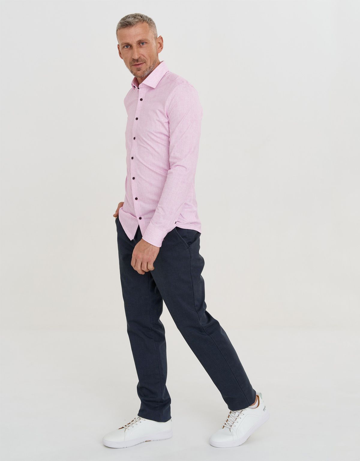 Рубашка мужская трикотажная OLYMP 24/7, body fit | купить в интернет-магазине Olymp-Men