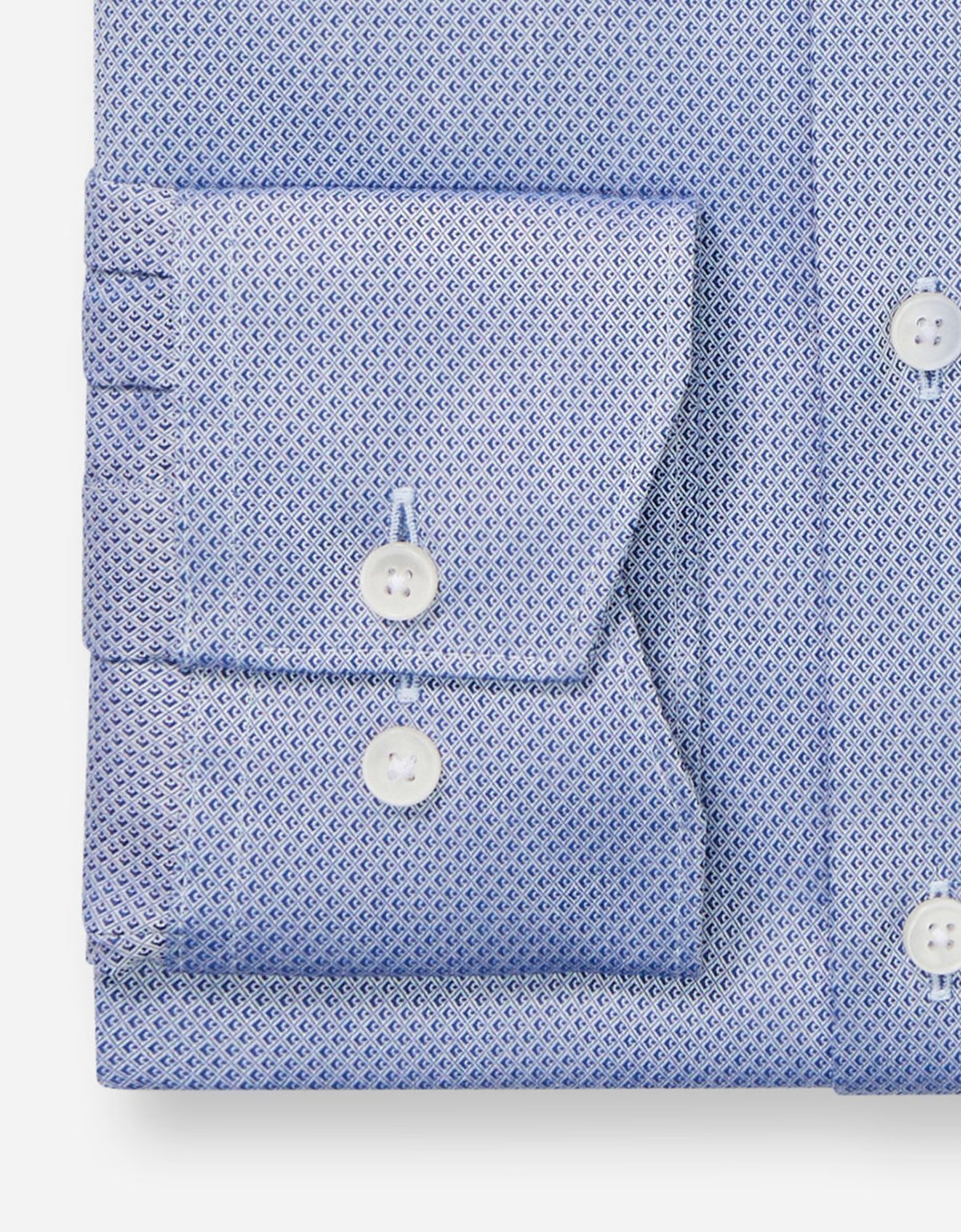 Сорочка мужская синяя OLYMP Luxor, modern fit, фактурная ткань | купить в интернет-магазине Olymp-Men