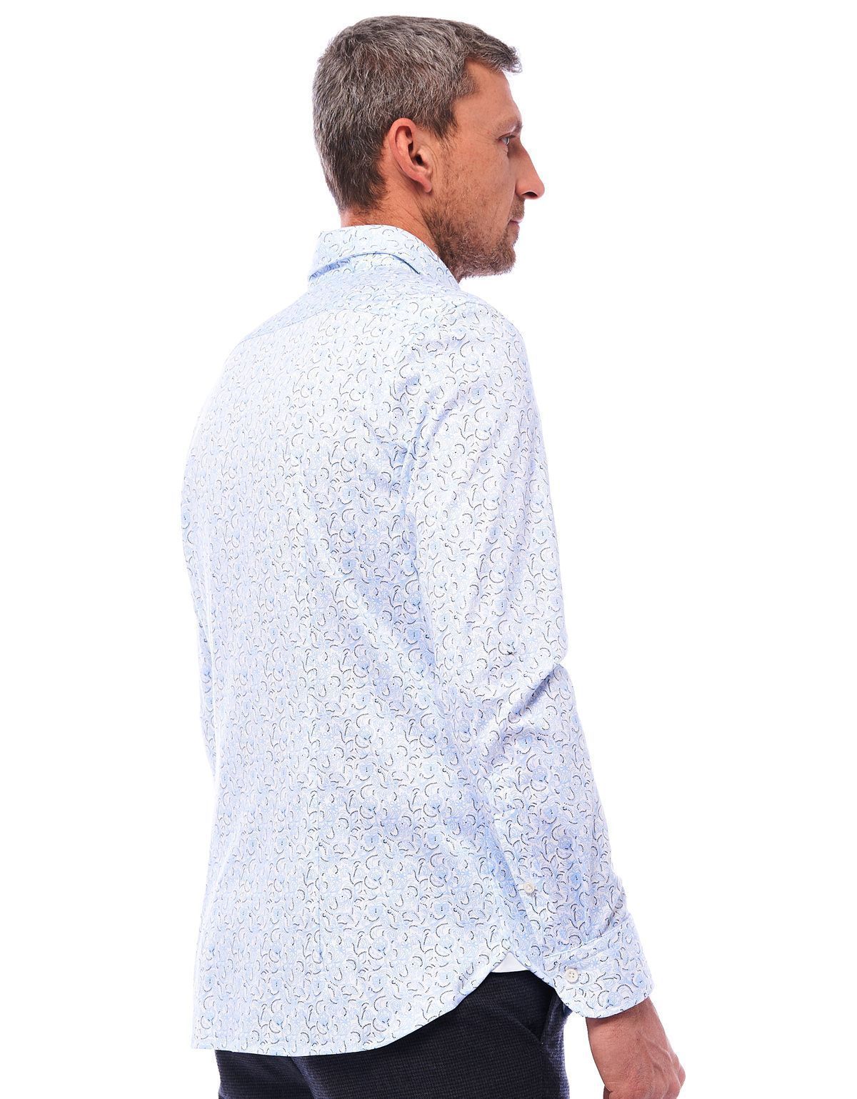 Рубашка мужская трикотажная Olymp Signature с рисунком