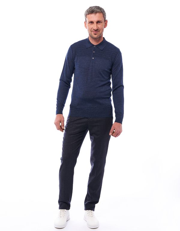 Брюки мужские шерстяные Gratude зауженные с резинкой на поясе | купить в интернет-магазине Olymp-Men