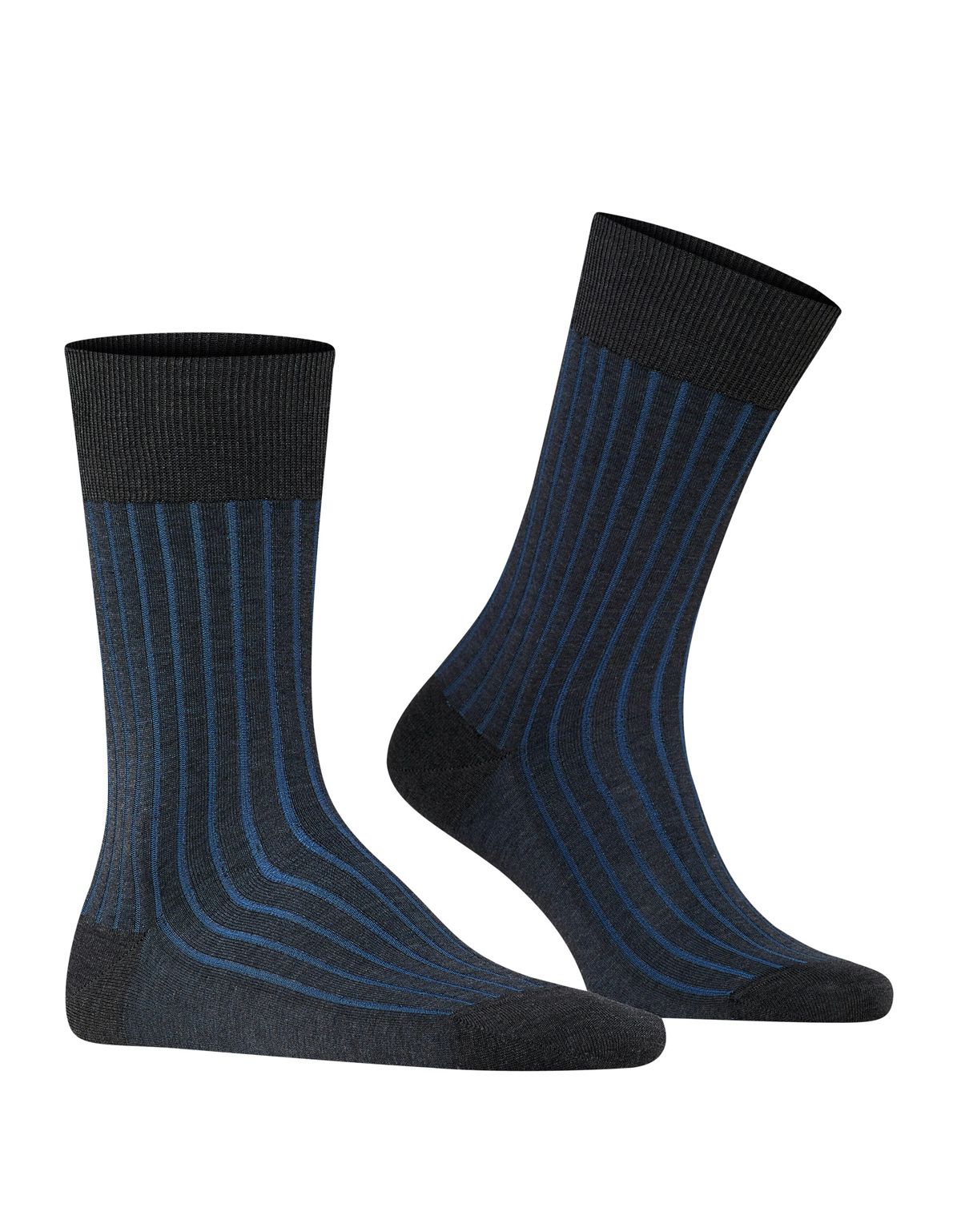 Носки серые в полоску FALKE из мерсеризированного хлопка | купить в интернет-магазине Olymp-Men