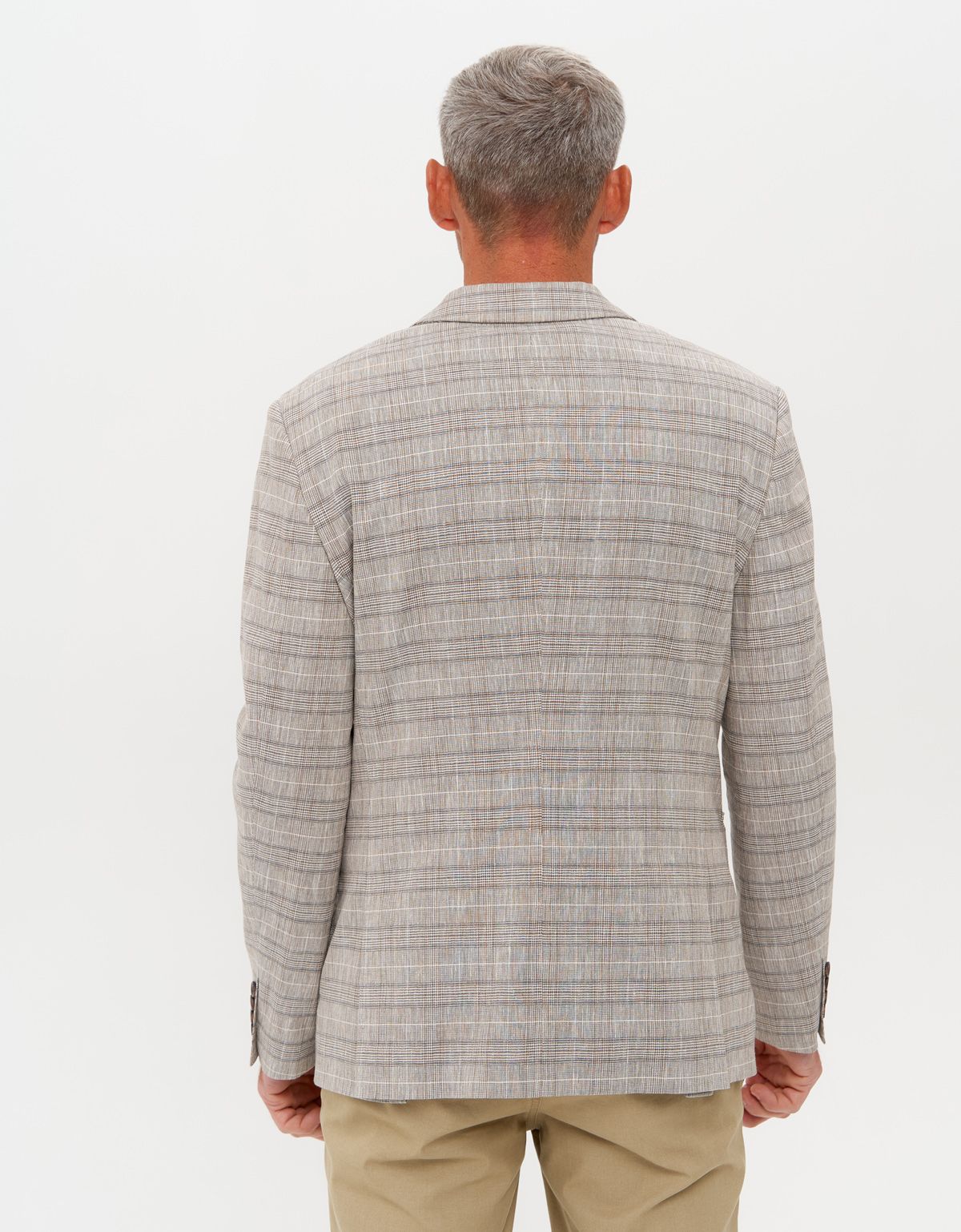 Мужской пиджак в клетку w.Wegener, лён с хлопком | купить в интернет-магазине Olymp-Men