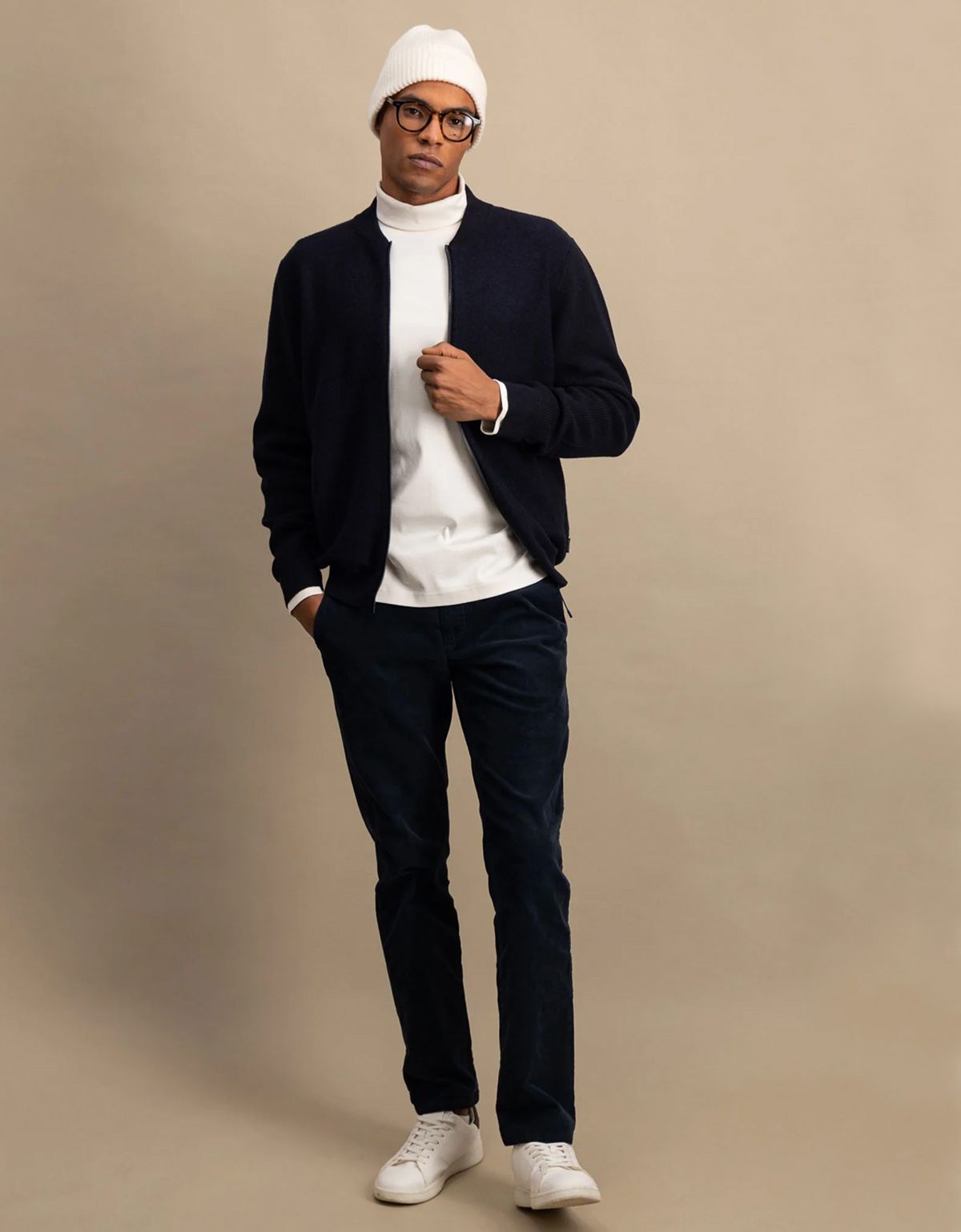 Кардиган на молнии Fynch-Hatton комбинированный | купить в интернет-магазине Olymp-Men