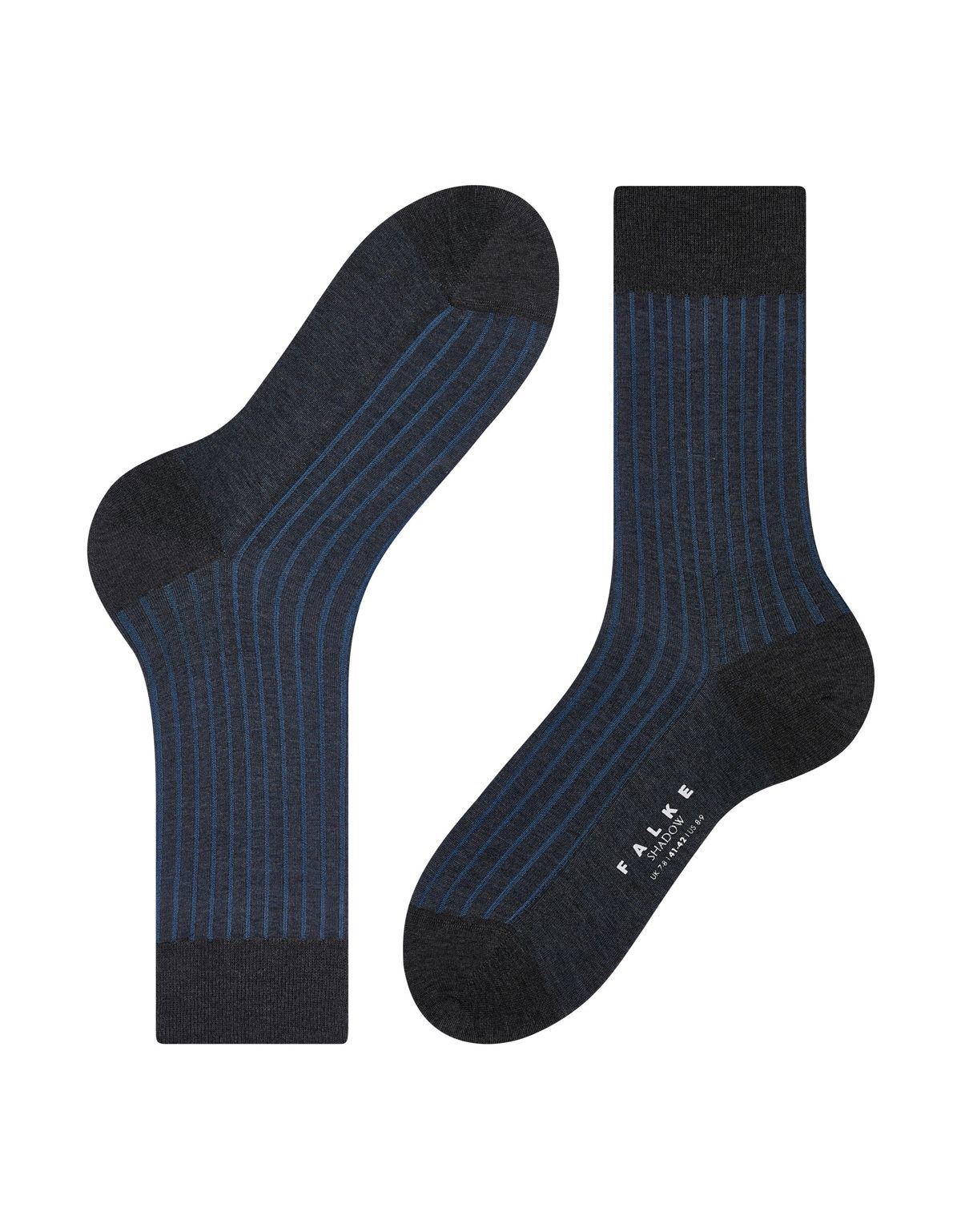 Носки серые в полоску FALKE из мерсеризированного хлопка | купить в интернет-магазине Olymp-Men