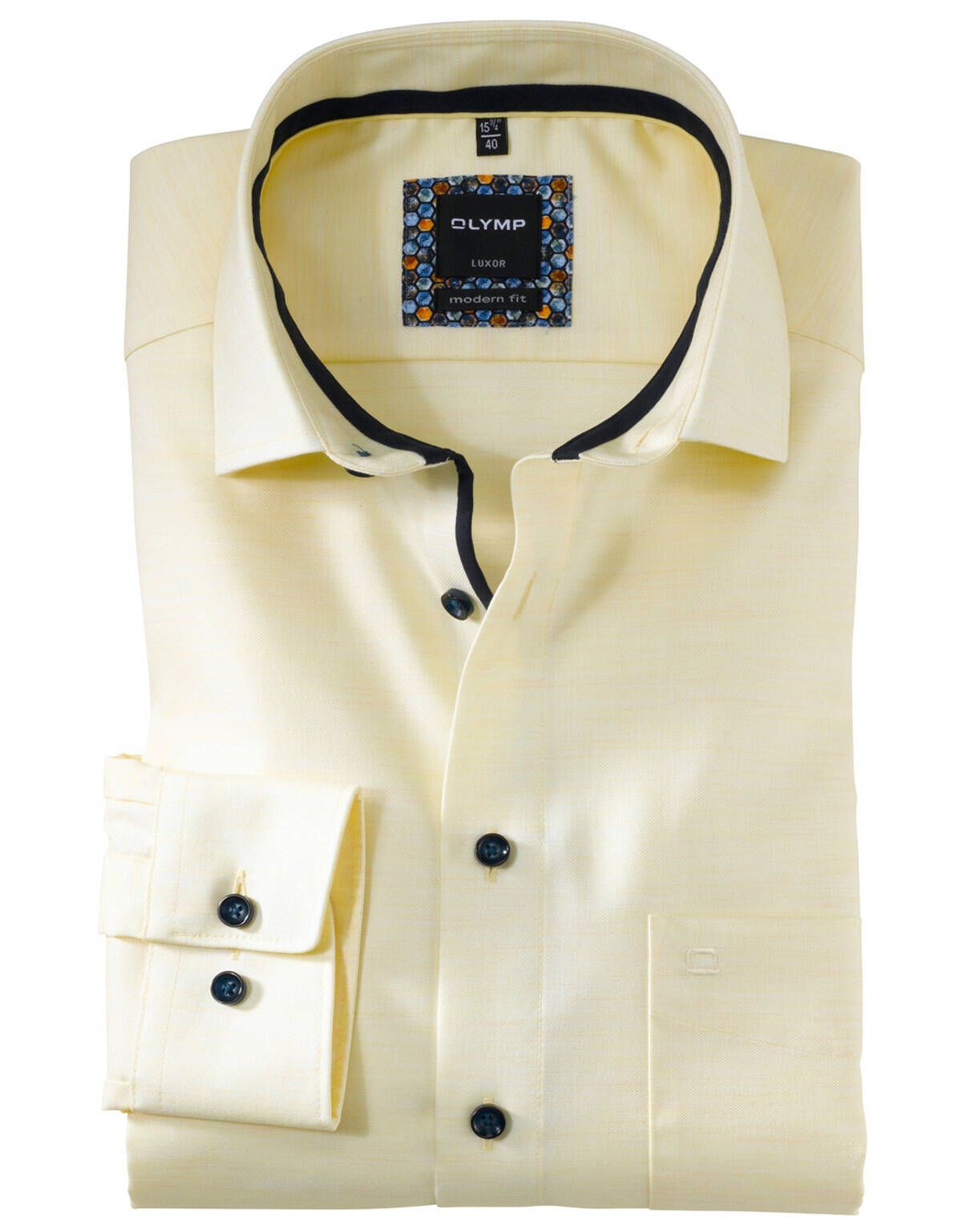 Мужская рубашка OLYMP Luxor, modern fit[ЖЁЛТЫЙ]