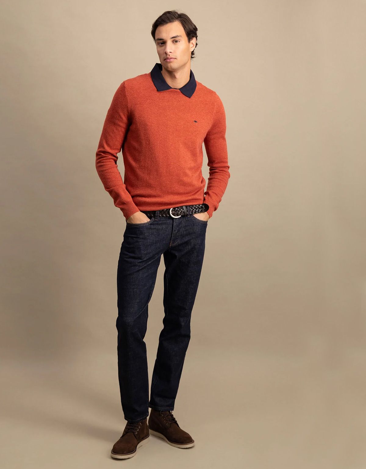 Джемпер мужской Fynch-Hatton с круглым вырезом | интернет-магазин Olymp-Men