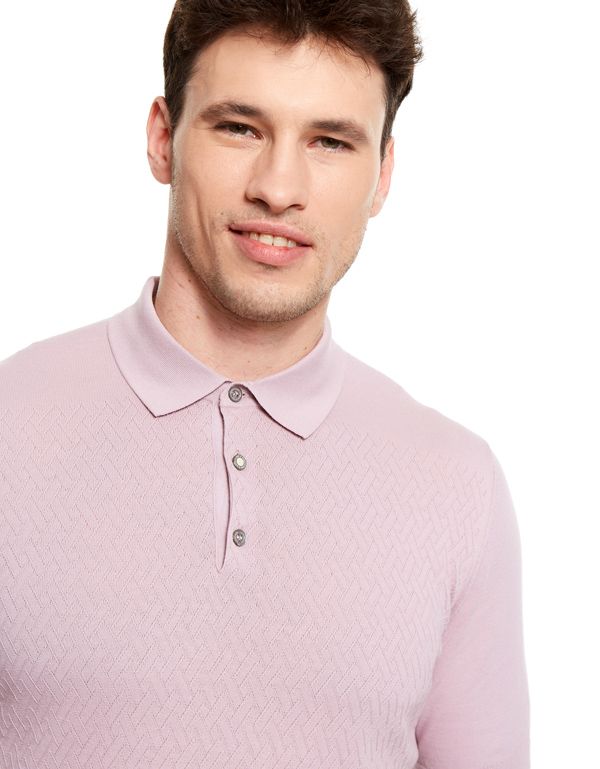 Поло мужское сиреневое на пуговицах Gratude | купить в интернет-магазине Olymp-Men