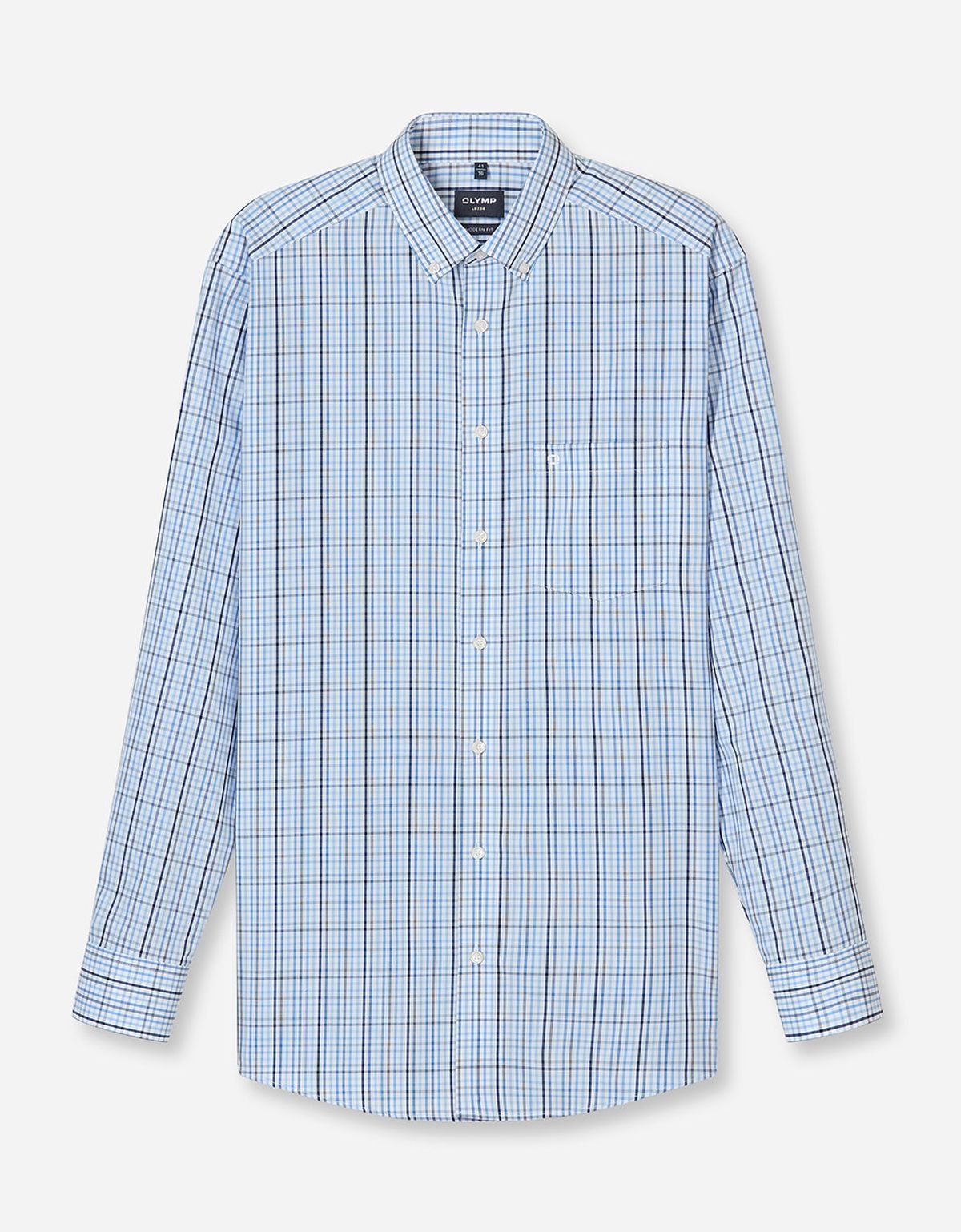 Сорочка в клетку OLYMP Luxor полуприлегающая | купить в интернет-магазине Olymp-Men