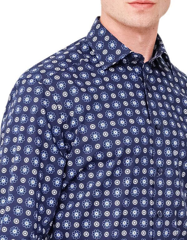 Рубашка мужская OLYMP Luxor с принтом, modern fit | купить в интернет-магазине Olymp-Men