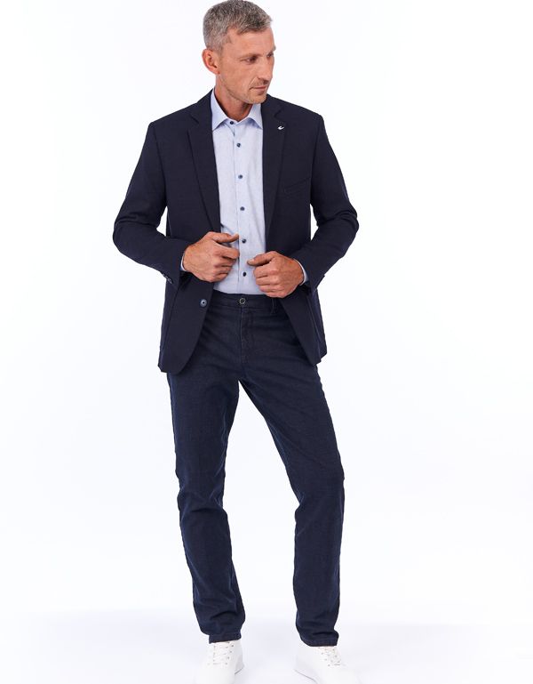 Брюки мужские в клетку w.Wegener, зауженные без защипов, мод.Conti | купить в интернет-магазине Olymp-Men