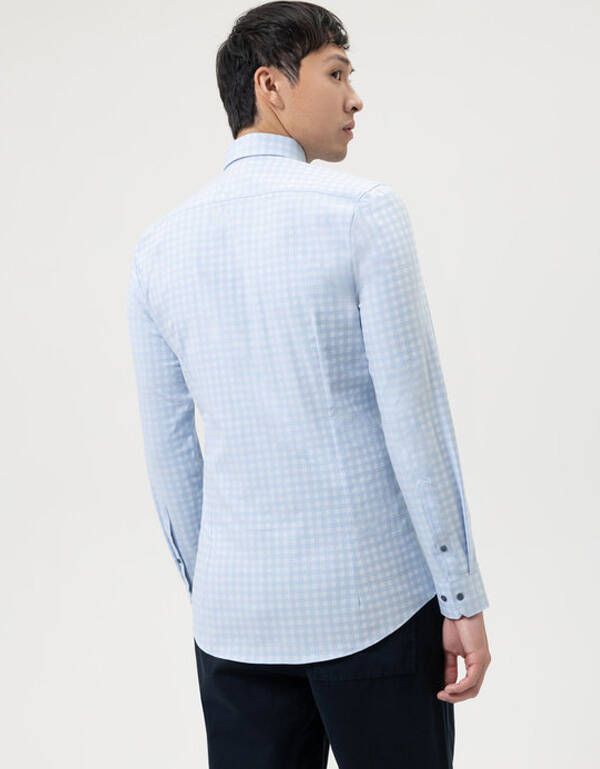 Рубашка мужская в клетку OLYMP 24/7, супер слим, артикул 25463411