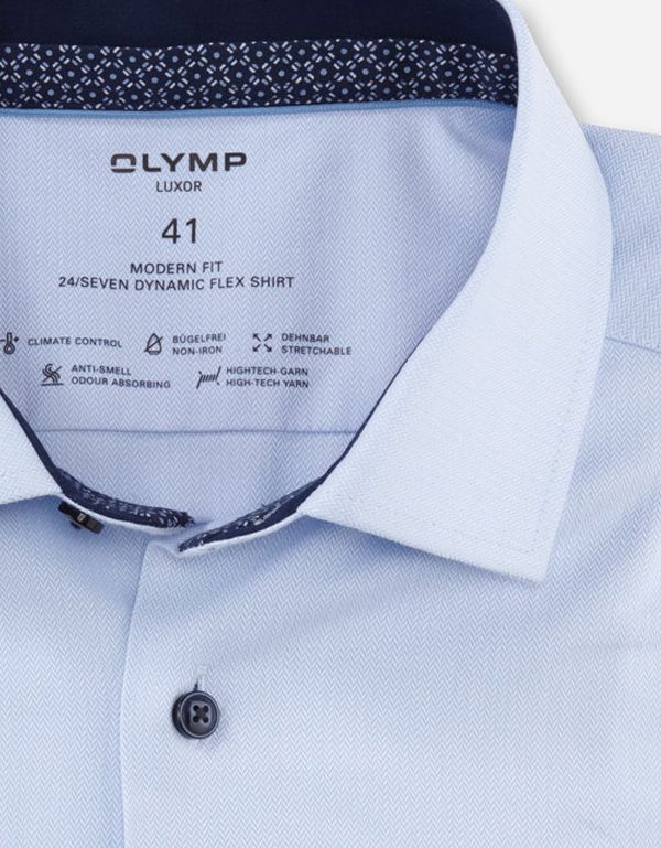 Рубашка мужская климат-контроль OLYMP Luxor 24/7, modern fit | купить в интернет-магазине Olymp-Men