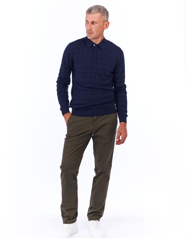 Брюки мужские Meyer хлопковые цвета хаки, прямые | купить в интернет-магазине Olymp-Men