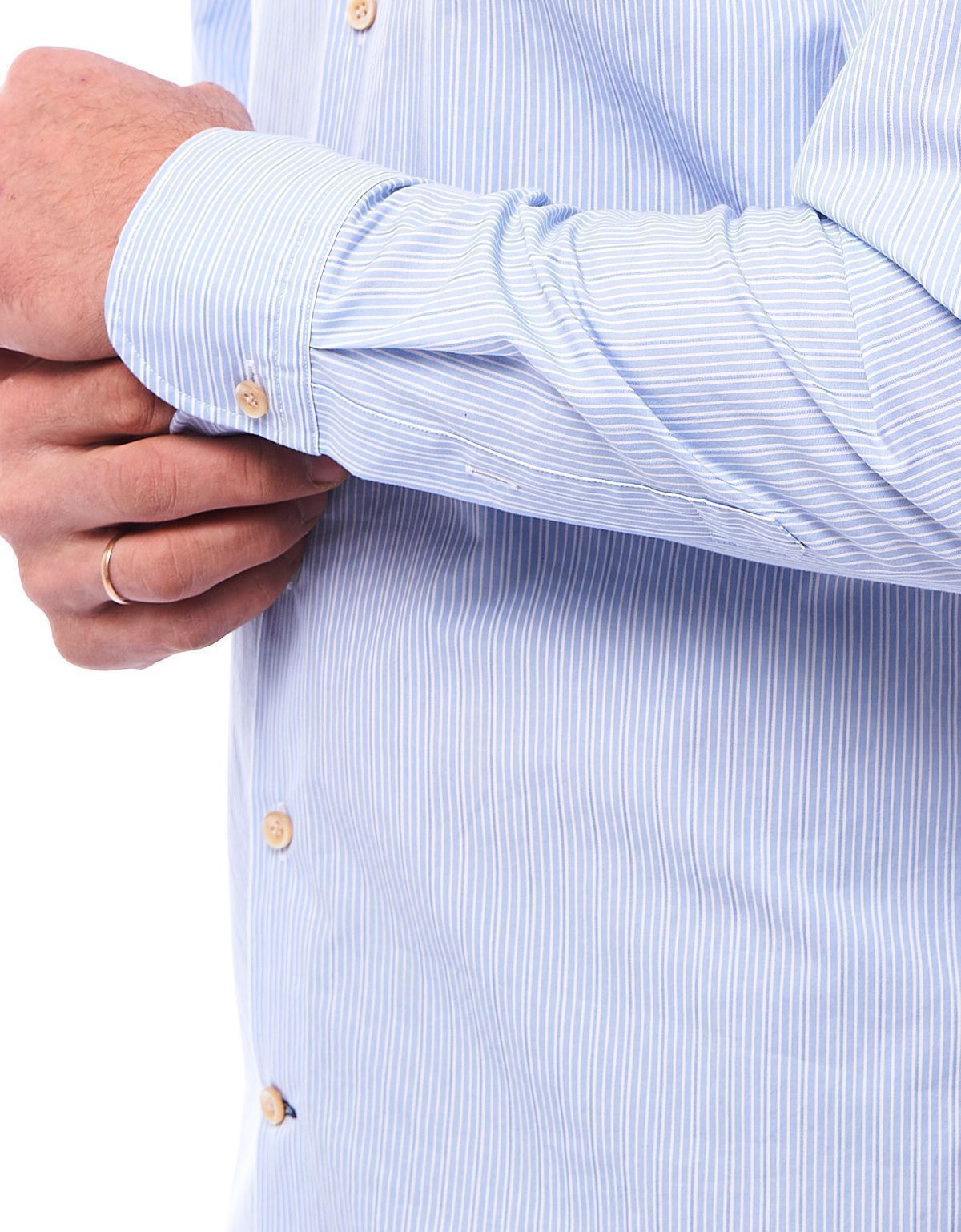 Рубашка мужская Signature в голубую полоску