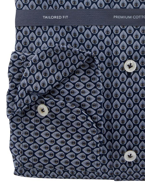 Рубашка классическая мужская Olymp Signature с принтом