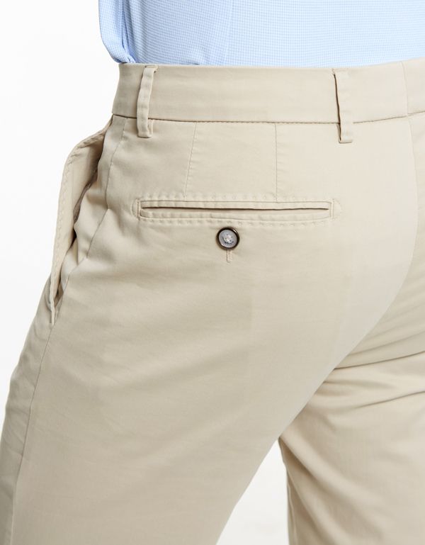 Брюки мужские w.Wegener бежевые из хлопка с шелком | купить в интернет-магазине Olymp-Men