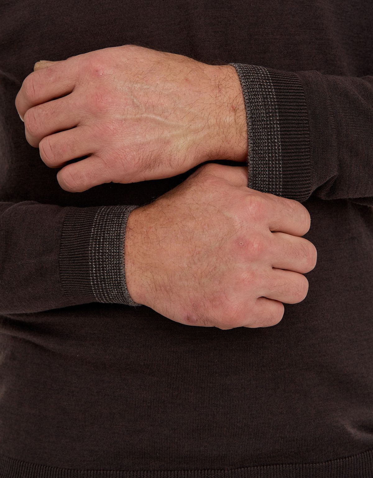 Поло коричневое с длинным рукавом Gratude на пуговицах | купить в интернет-магазине Olymp-Men