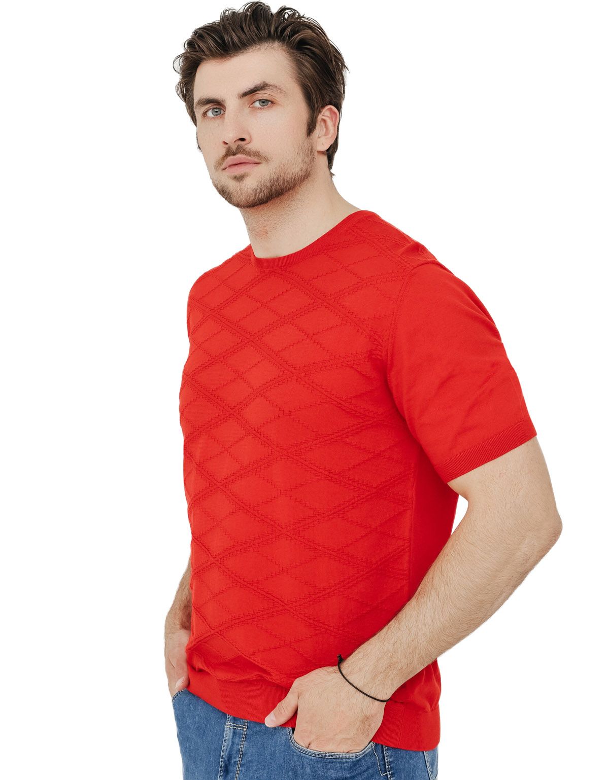 Джемпер мужской с коротким рукавом Gratude | интернет-магазин Olymp-Men