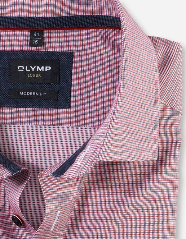 Рубашка мужская в клетку OLYMP Luxor, modern fit | купить в интернет-магазине Olymp-Men