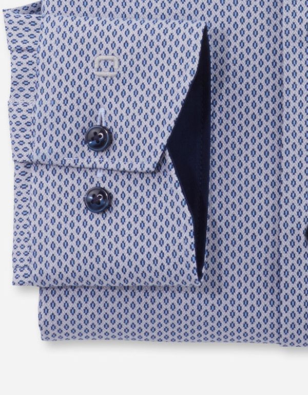 Рубашка с рисунком OLYMP Luxor 24/7, modern fit, климат-контроль | купить в интернет-магазине Olymp-Men